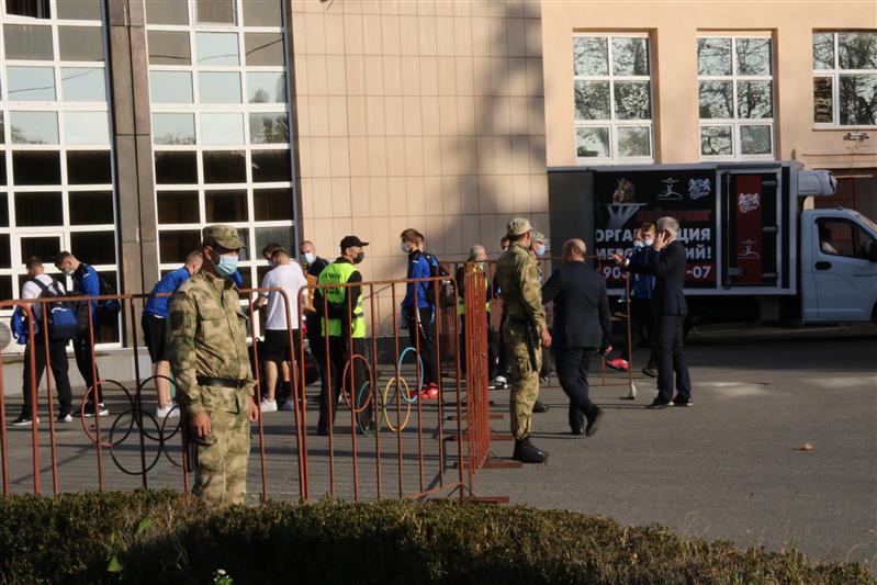 Во Владикавказе Росгвардия обеспечила правопорядок во время проведения футбольного матча