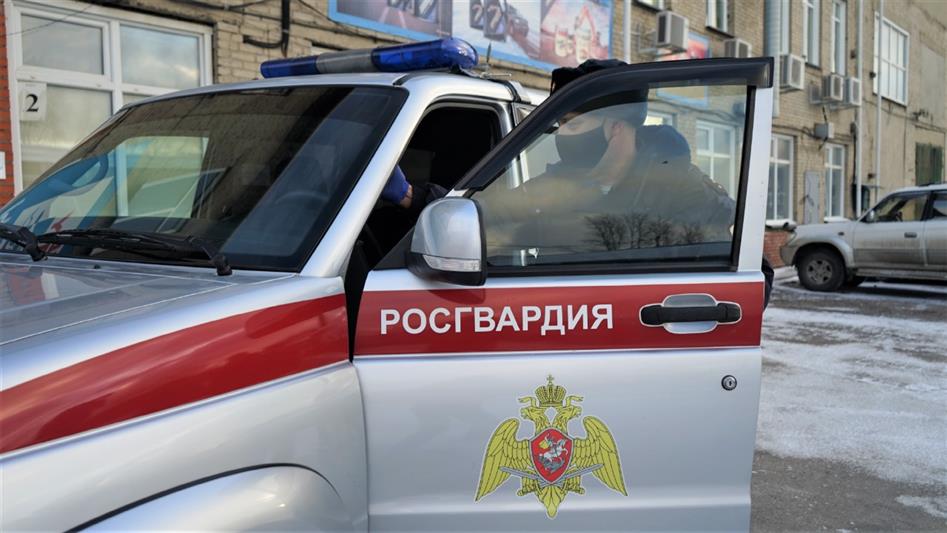 В Новосибирске сотрудники вневедомственной охраны Росгвардии задержали подозреваемую в уличном грабеже