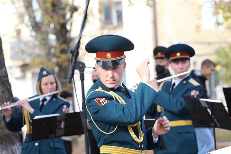 В Лермонтове оркестр Росгвардии принял участие в акции "Капсула Памяти"
