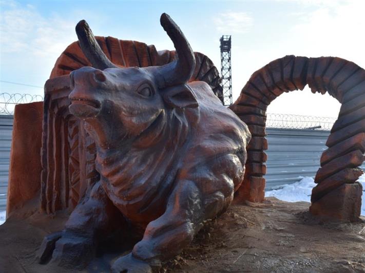 Конкурс снежных скульптур состоялся в северском соединении Росгвардии (фото, видео)