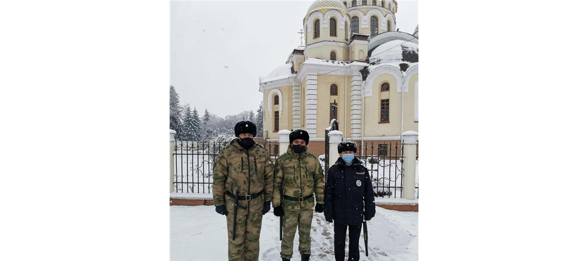 На Северном Кавказе Росгвардия обеспечила общественный порядок и безопасность в Крещение