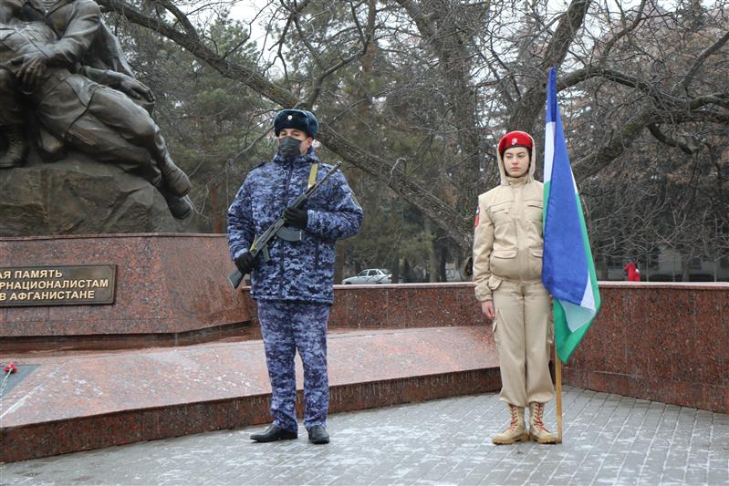 На Северном Кавказе Росгвардия приняла участие в мероприятиях, посвященных Дню памяти воинов-интернационалистов