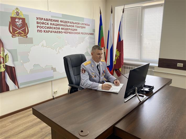 В Черкесске состоялся брифинг с руководителем республиканского управления Росгвардии