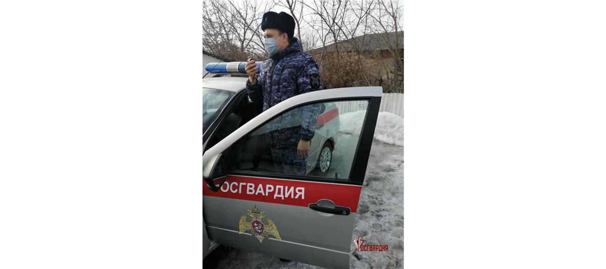 Росгвардеец задержал жителя Тамбовской области, который пытался уклониться от назначенного судом наказания