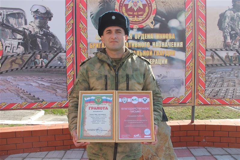 Военнослужащий грозненского соединения Росгвардии предотвратил пожар жилого дома в одном из сел Дагестана