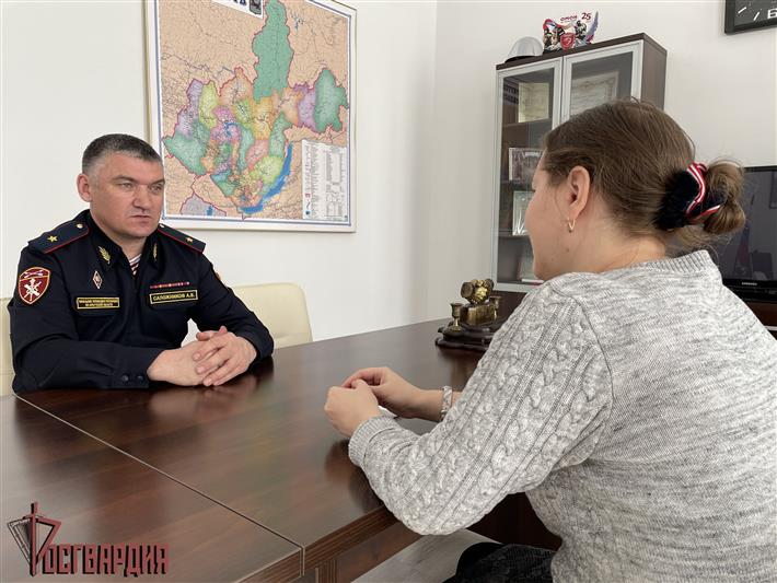 Начальник Управления Росгвардии по Иркутской области дал интервью газете «Комсомольская правда»