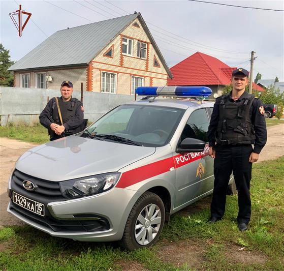 В Тамбовской области росгвардейцы предотвратили пожар
