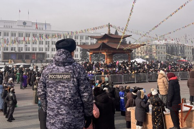 Безопасность празднования национального нового года Шагаа обеспечила Росгвардия в Республике Тыва