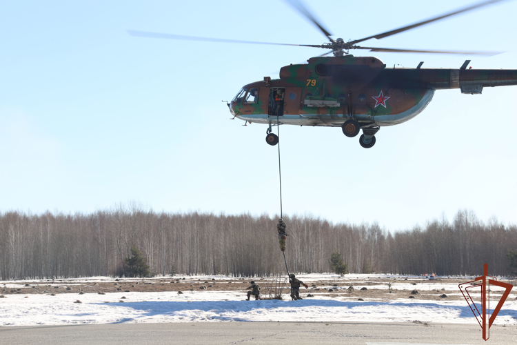 Курсанты Новосибирского военного института Росгвардии отработали навыки беспарашютного десантирования