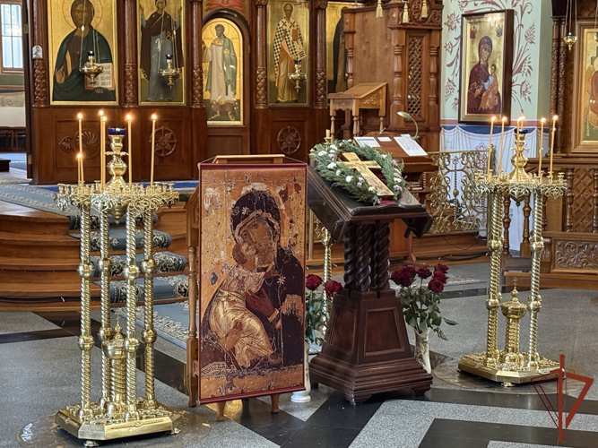 Самарским росгвардейцам вручили походный стяг Владимирской иконы Божией Матери
