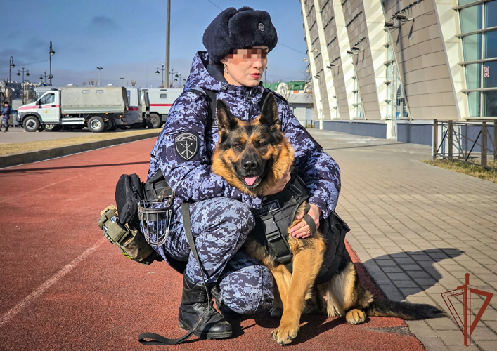 Безопасность матча Кубка России по футболу обеспечили росгвардейцы в Санкт-Петербурге
