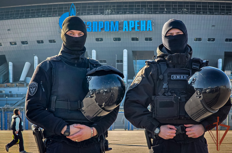 Безопасность матча Кубка России по футболу обеспечили росгвардейцы в Санкт-Петербурге