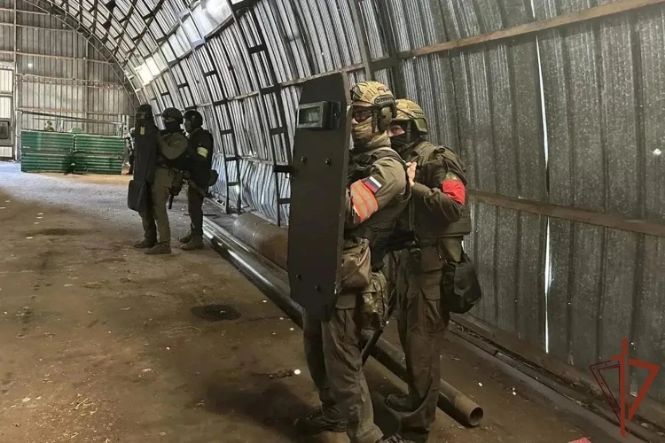 В Мордовии росгвардейцы приняли участие в межведомственном антитеррористическом учении (видео)