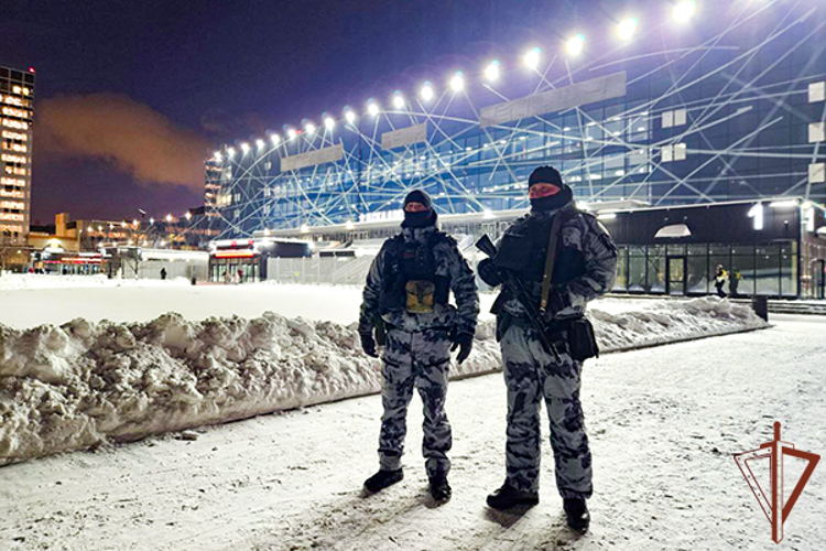 Безопасность проведения хоккейного матча обеспечили росгвардейцы в Москве (видео)
