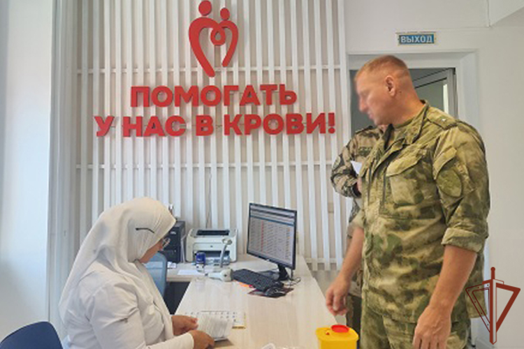 В Чеченской Республике военнослужащие ОГВ(с) приняли участие в донорской акции «От сердца к сердцу»