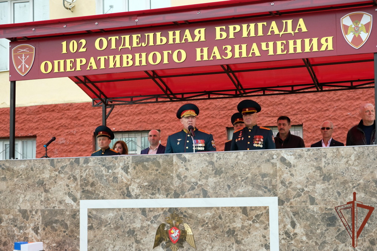 Махачкалинское соединение Росгвардии отметило 30-ю годовщину образования