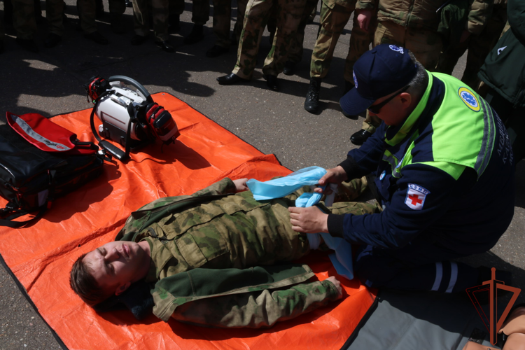 Противопожарная тренировка состоялась в управлении Центрального округа Росгвардии в Москве
