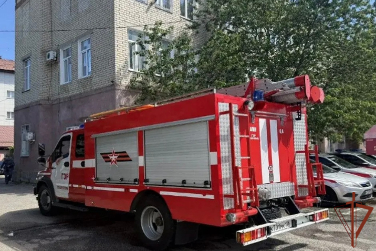 Росгвардейцы и сотрудники МЧС провели совместное пожарно-тактическое занятие на Ставрополье