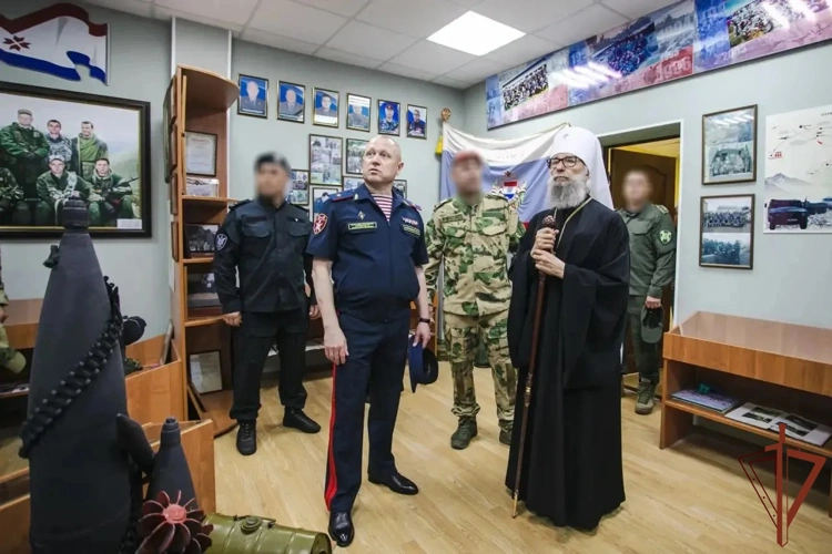 Росгвардейцы встретились с митрополитом Саранским и Мордовским Зиновием (видео)