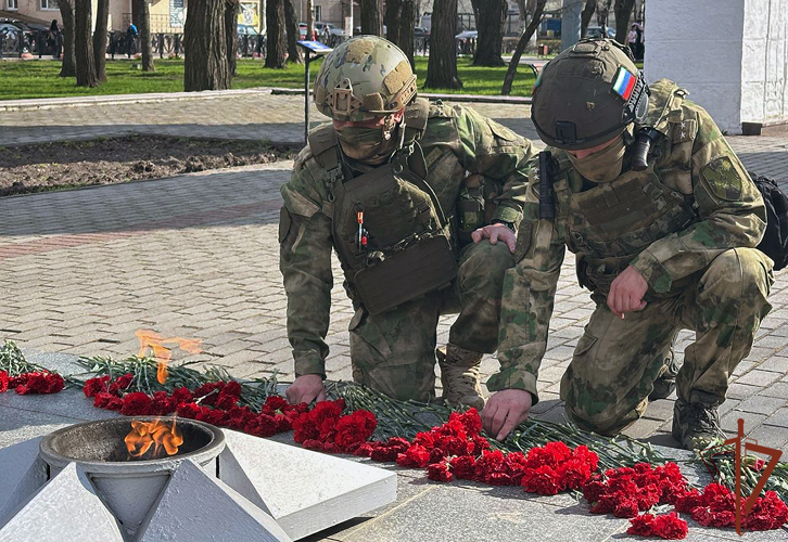 В Запорожской области прошел автопробег в честь юбилея Росгвардии