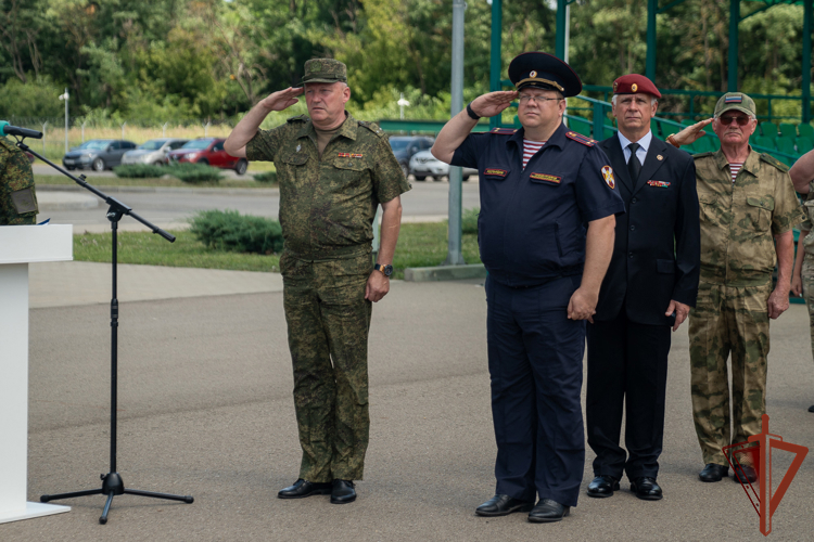На Кубани в Военно-патриотическом центре «Патриот» прошли «Каникулы с Росгвардией»