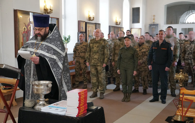 В Воронежсой области в преддверии юбилея Росгвардии прошло торжественное богослужение