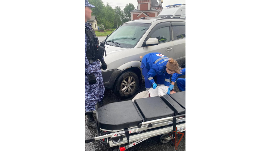 Сотрудники Росгвардии в Санкт-Петербурге оказали доврачебную помощь несовершеннолетней, пострадавшей в результате ДТП