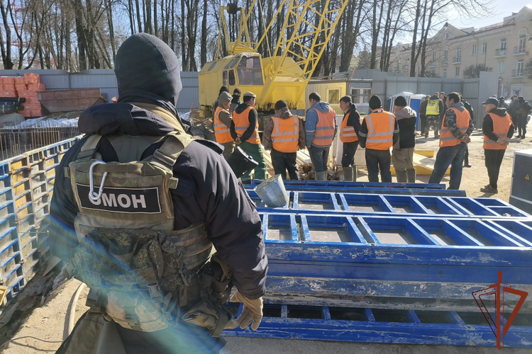 В Смоленской области при содействии ОМОН Росгвардии прошел рейд по выявлению нарушений миграционного законодательства