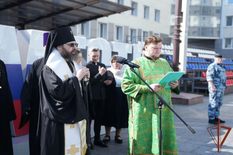 В Москве сотрудники Росгвардии приняли участие в богослужении