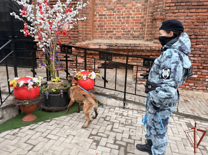 В Центральной России росгвардейцы обеспечили безопасность празднования православного праздника Пасхи