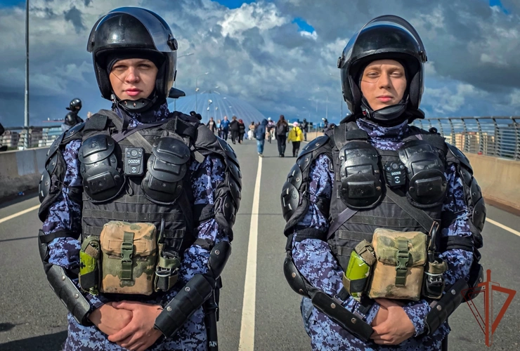 В Санкт-Петербурге подразделения Росгвардии обеспечили правопорядок во время футбольного матча «Зенит» – «ЦСКА»