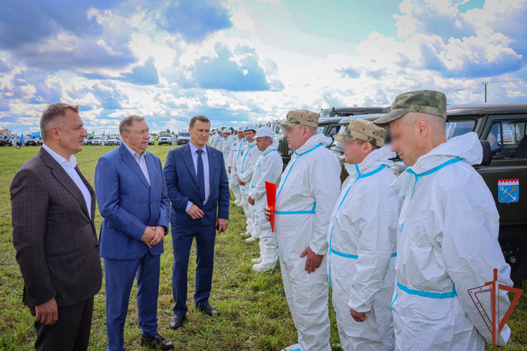 Росгвардейцы приняли участие в противоэпизоотическом учении в Ленинградской области