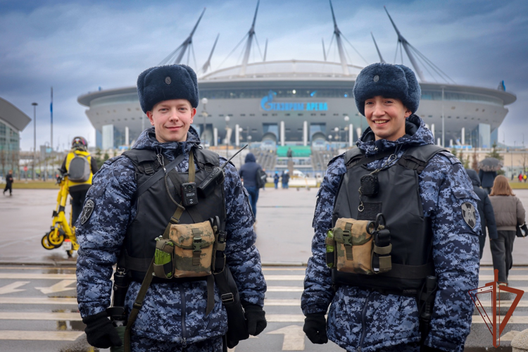 В Санкт-Петербурге росгвардейцы обеспечили безопасность матча РПЛ