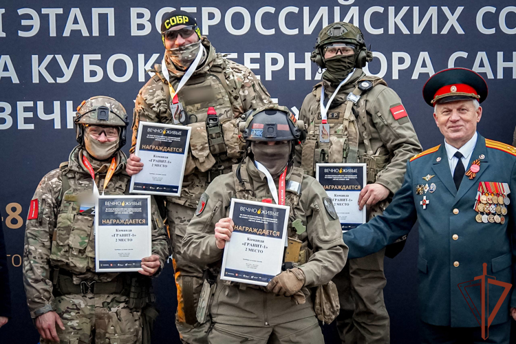 Росгвардейцы стали призерами всероссийских соревнований на Кубок Губернатора Санкт-Петербурга «Вечно живые»