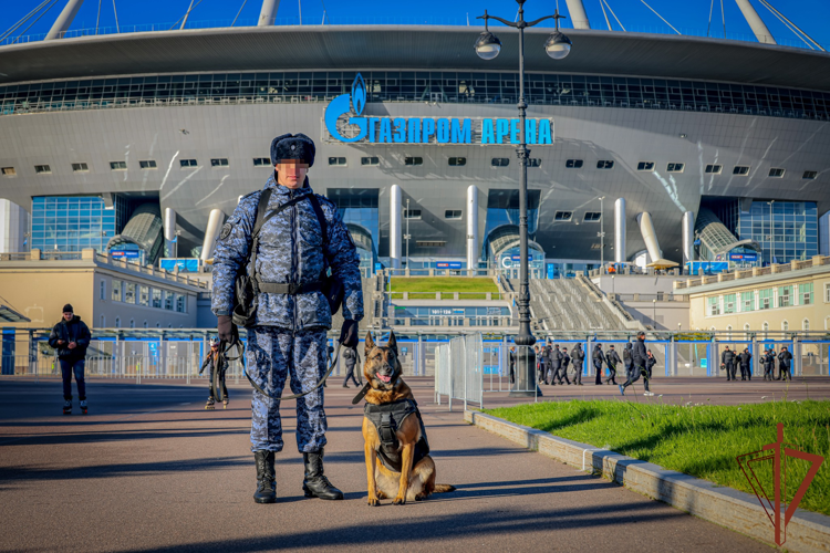 В Санкт-Петербурге росгвардейцы обеспечили безопасность футбольного матча «Зенит» - «Ахмат»