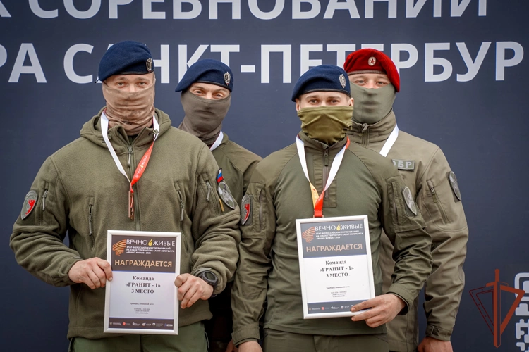 Росгвардейцы завоевали призовые места в ходе этапа всероссийских соревнований на кубок губернатора Санкт-Петербурга «Вечно живые»