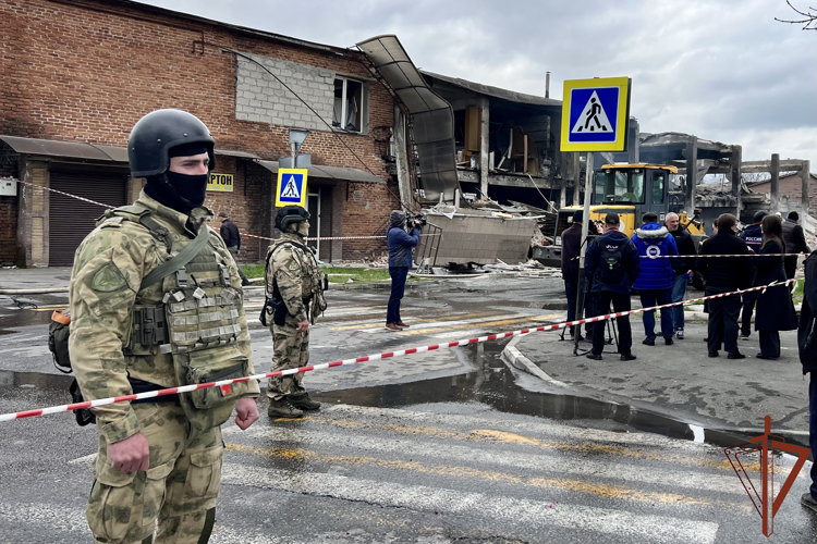 Росгвардейцы приняли участие в ликвидации последствий чрезвычайного происшествия в Северной Осетии