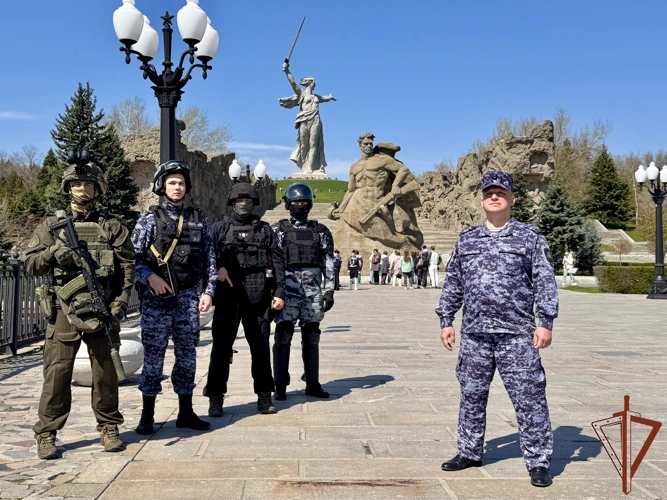В городе-герое Волгограде росгвардейцы поддержали Всероссийскую акцию «От Камчатки до Калининграда» (Видео)