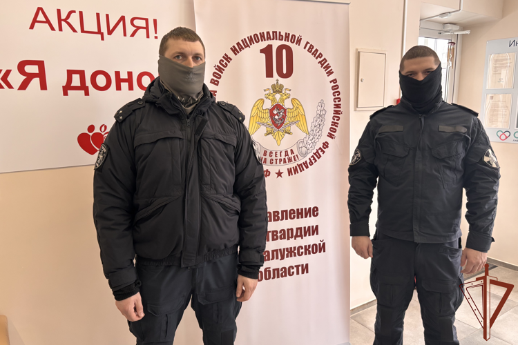 Сотрудники спецназа Росгвардии приняли участие в донорской акции в Калуге