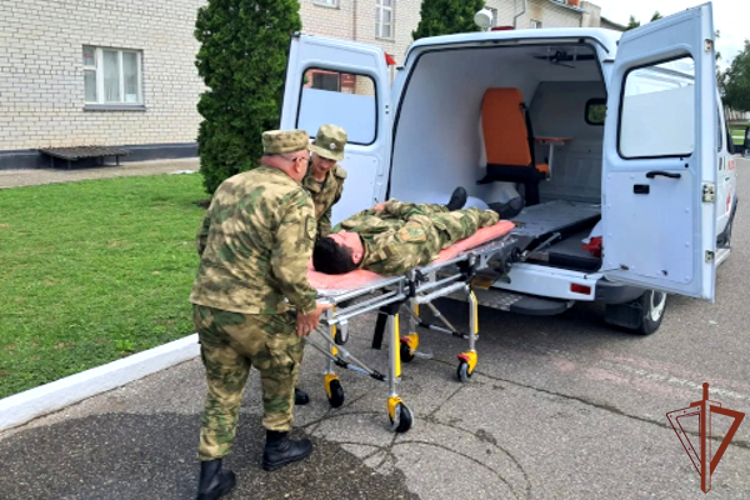 Пожарно-тактическое занятие Росгвардии и МЧС прошло в Чеченской Республике