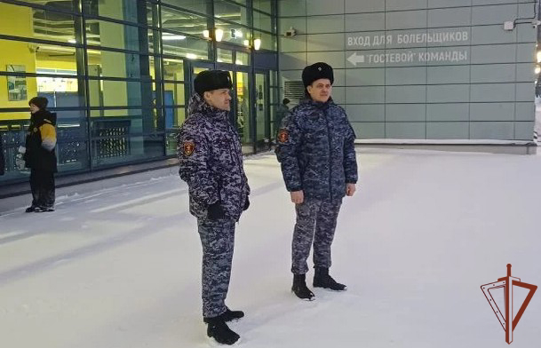 В Череповце сотрудники Росгвардии обеспечили безопасность матча КХЛ