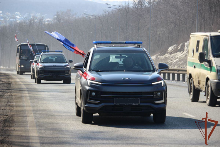 В Самарской области стартовал автопробег Росгвардии (видео)