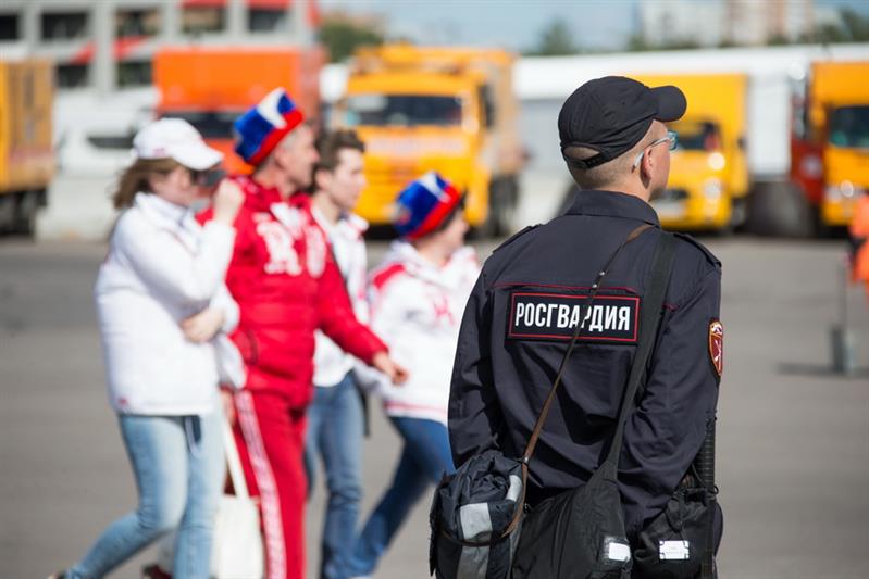 ПРИ ПОДГОТОВКЕ К ЧЕМПИОНАТУ МИРА ПО ФУТБОЛУ РОСГВАРДИЯ УЧТЁТ ИТОГИ СЛУЖЕБНО-БОЕВОЙ ДЕЯТЕЛЬНОСТИ ВО ВРЕМЯ КУБКА КОНФЕДЕРАЦИЙ FIFA 2017