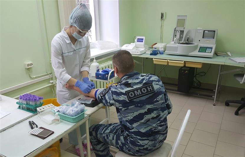 Военнослужащие и сотрудники Отдела Росгвардии по Республике Марий Эл пополнили банк крови региональной станции переливания