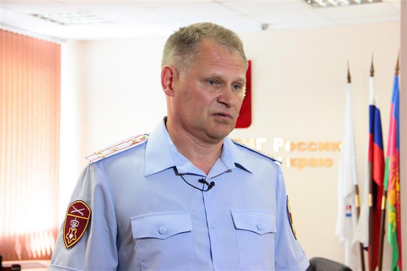 Заместитель начальника управления вневедомственной охраны Росгвардии по Краснодарскому краю выступил в эфире регионального телевидения
