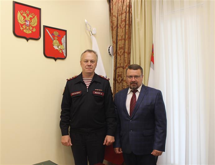 Начальник Управления Росгвардии по Вологодской области обсудил перспективы сотрудничества с омбудсменом региона