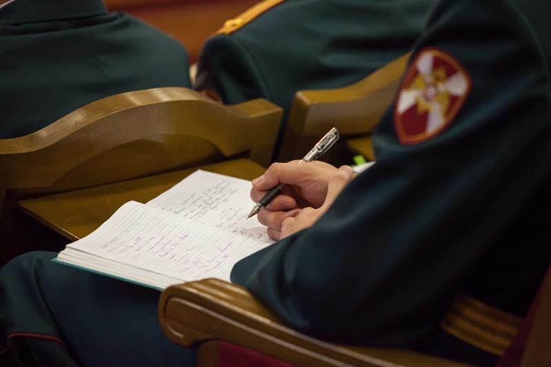 В Росгвардии прошёл учебно-методический сбор с выпускниками военных ВУЗов