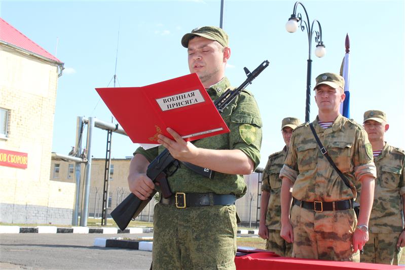В курской воинской части Центрального округа Росгвардии начались сборы граждан, пребывающих в запасе