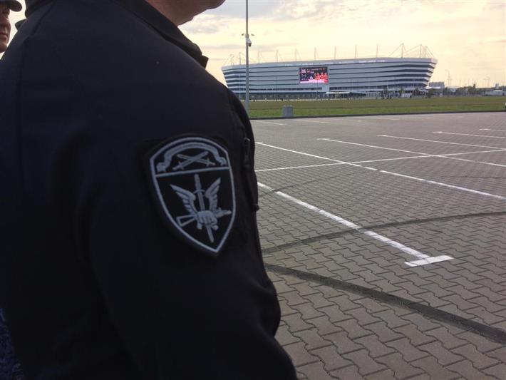 Росгвардия приняла участие в обеспечении правопорядка во время футбольного матча между сборными России и Казахстана 