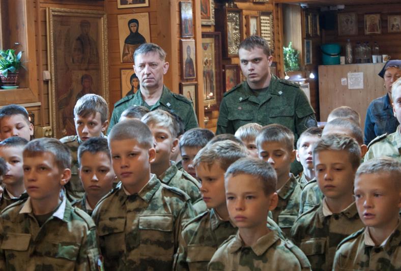 В Московском президентском кадетском училище Росгвардии состоялась божественная литургия